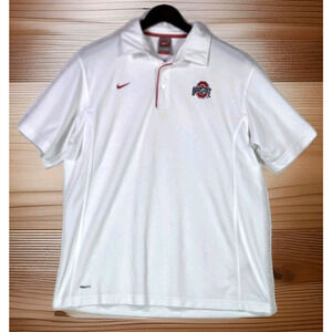 Ohio State Buckeyes NikeFit Dry Polo Shirt Basketball Football Men's Size Large